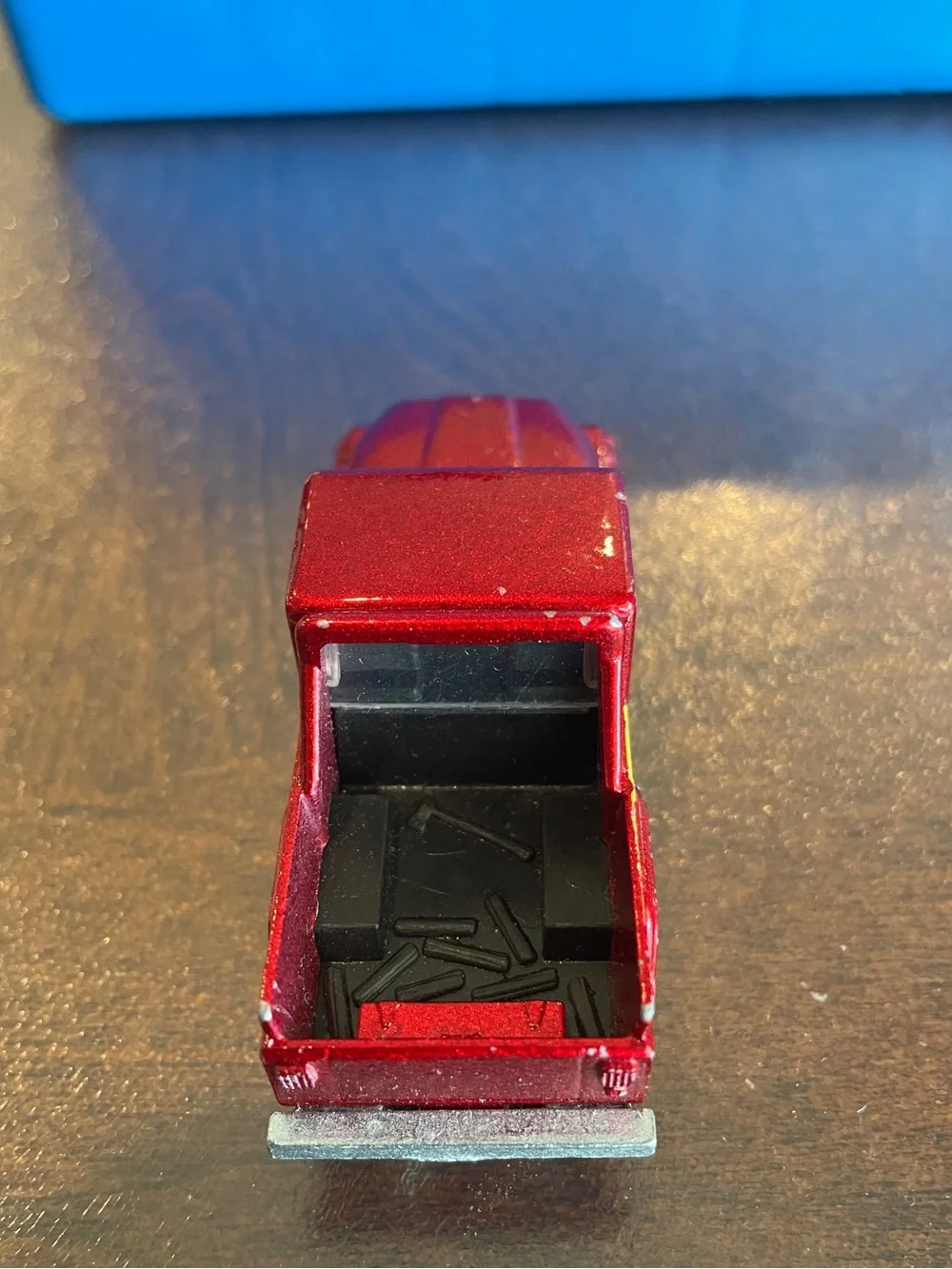 Vintage Hot Wheels 1982 Jeep Scrambler Metallic Red Truck Malaysia 2.75” Diecast